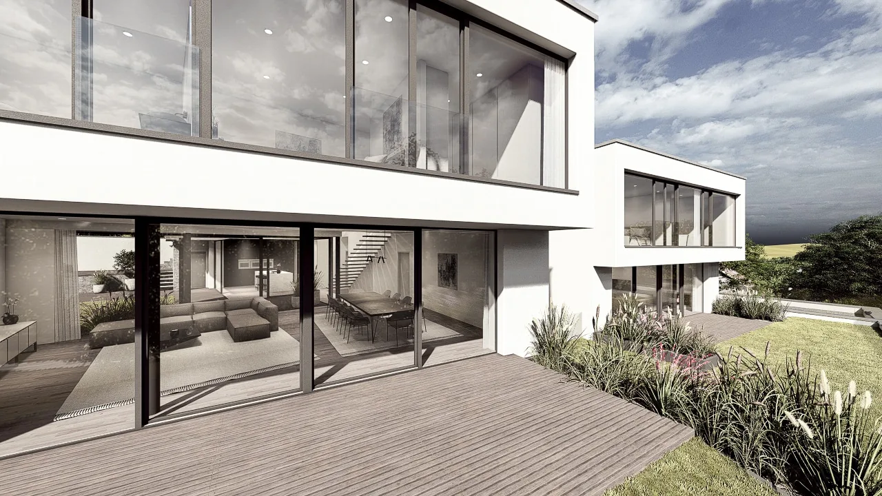 Doppelhaus B, weitere Ansicht