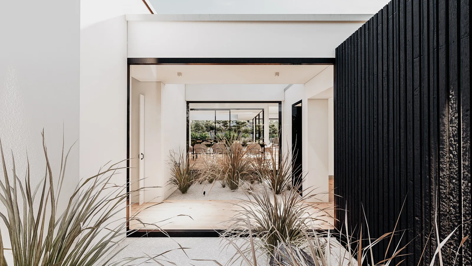 Haus L, Glasgang