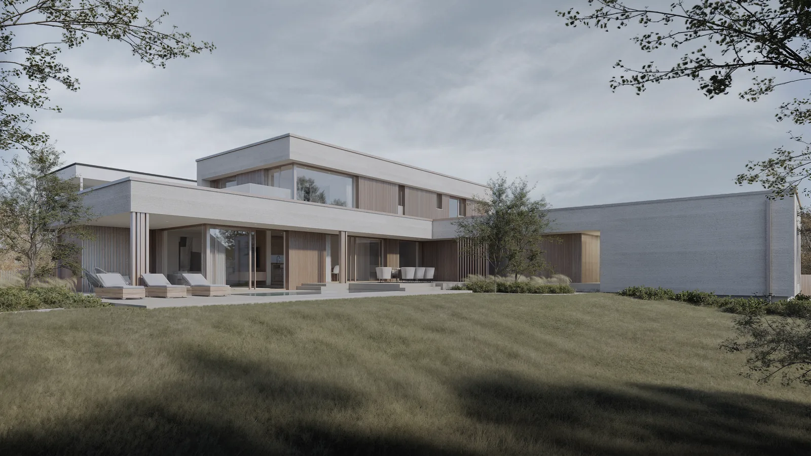 Haus WR, Gartenseite