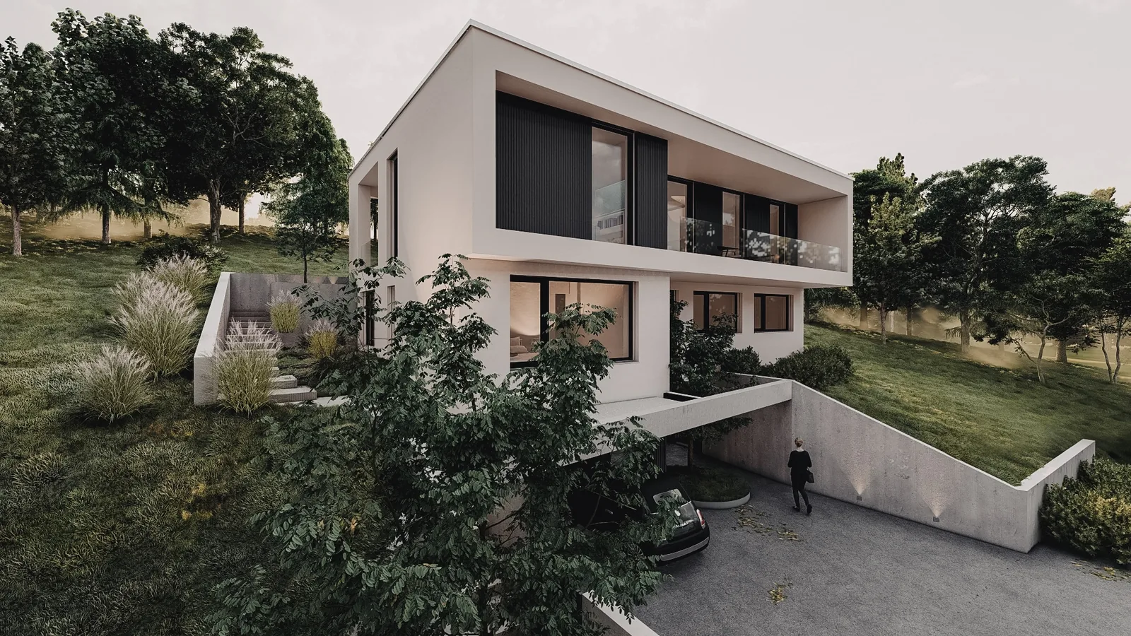 Haus H, Straßenansicht