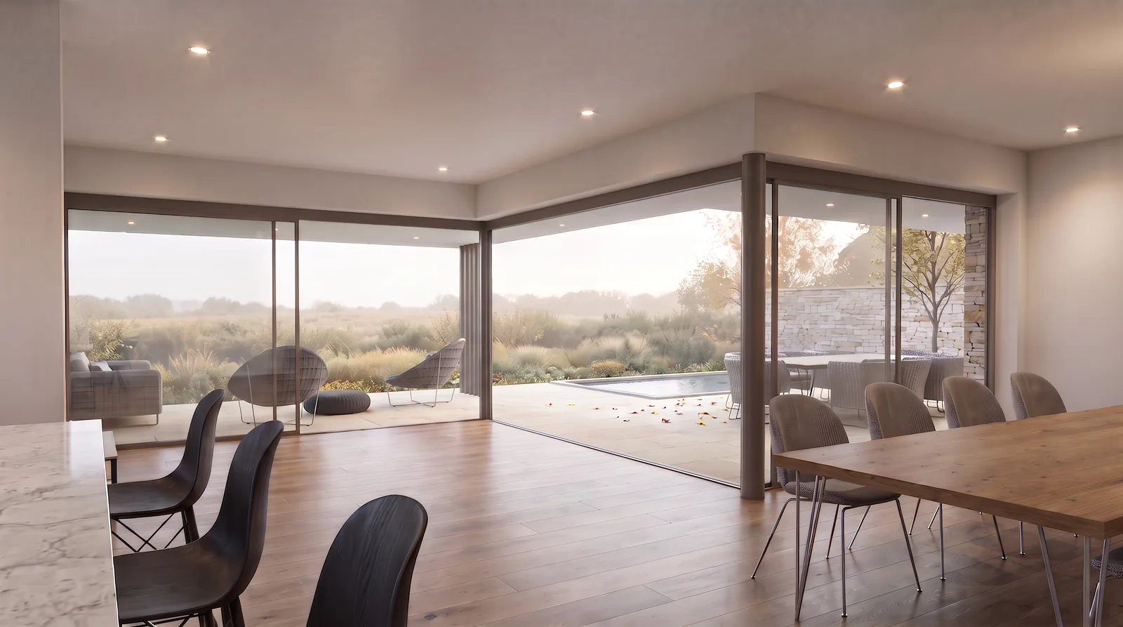 Haus W2, Wohnzimmer